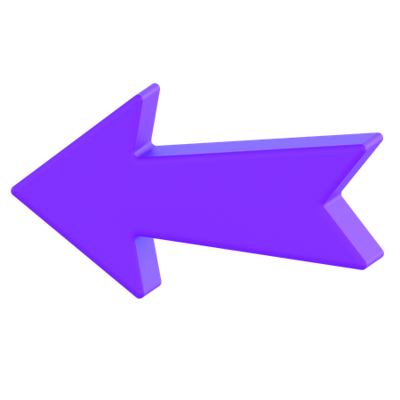 Left Arrow  3D Icon