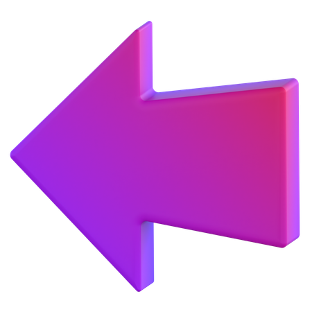Left Arrow  3D Icon