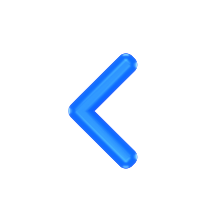 Left Arrow  3D Icon