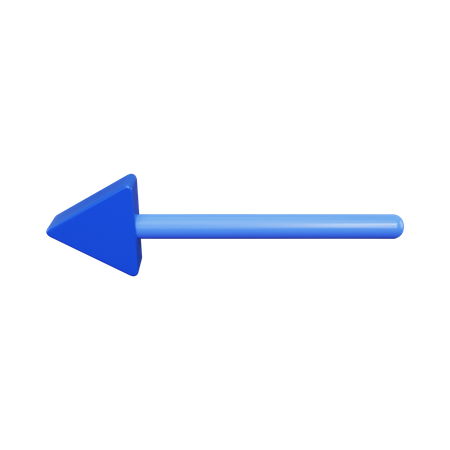 Left Arrow  3D Illustration