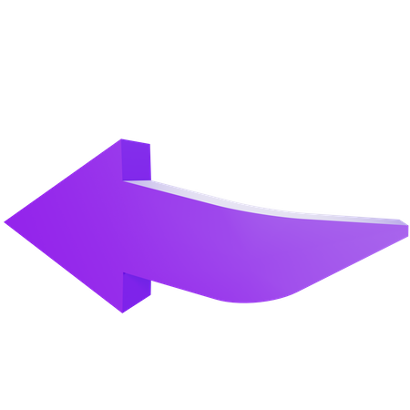 Left Arrow  3D Illustration