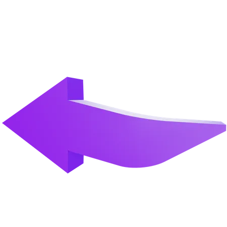 Left Arrow  3D Illustration