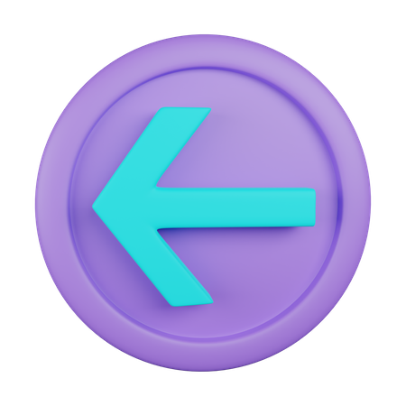 Left arrow  3D Icon