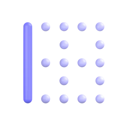 Left-border 3D Icon