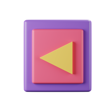 Left Button  3D Icon