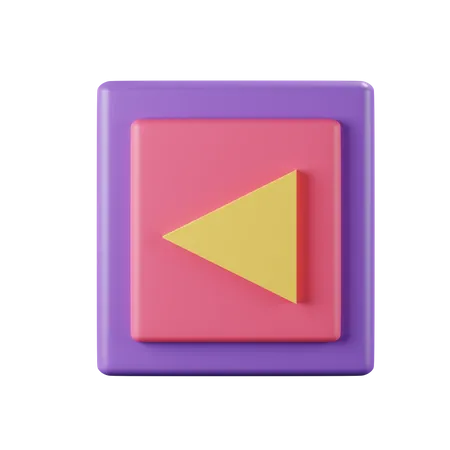 Left Button  3D Icon