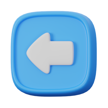 Left Button  3D Icon