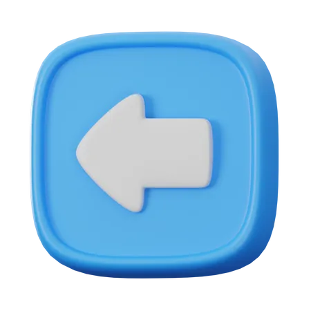 Left Button 3D Icon