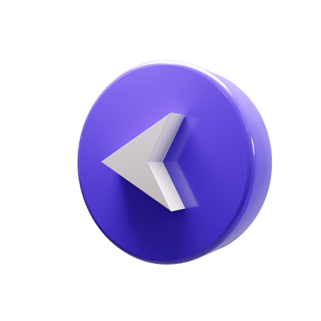 Left Chevron  3D Icon