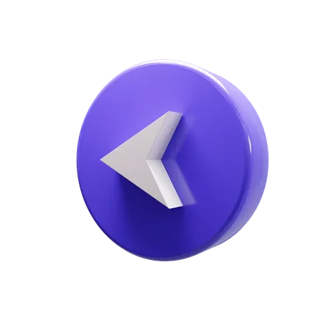 Left Chevron  3D Icon