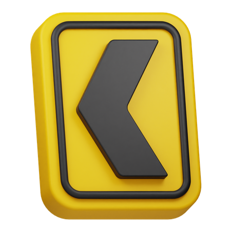 Left Chevron  3D Icon