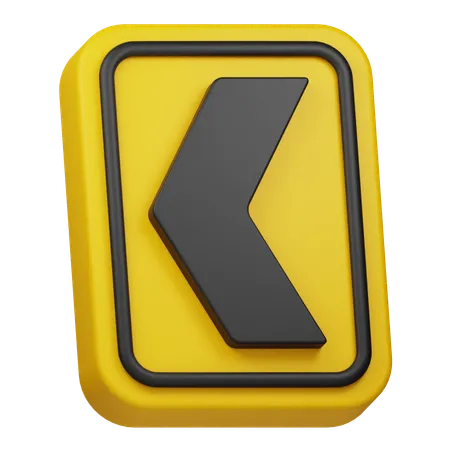 Left Chevron  3D Icon