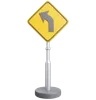 Left Curve Sign