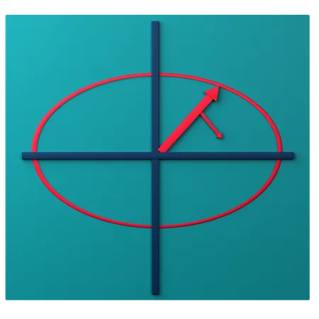 Left Handed Elliptical Polarization  3D Icon