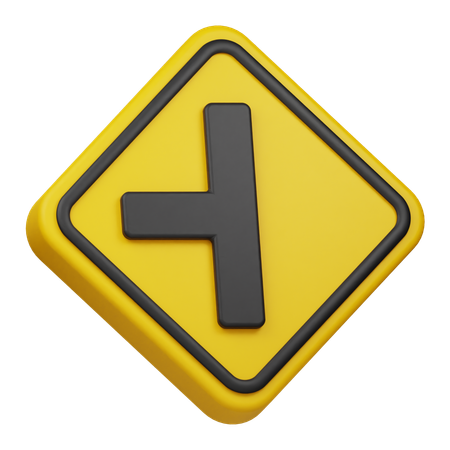 Left Intersection  3D Icon