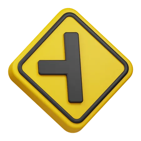 Left Intersection  3D Icon