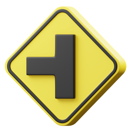 Left Intersection 3D Icon