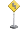 Left Reverse Turn Sign