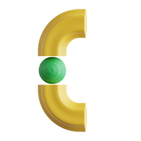 Left Round Bracket  3D Icon