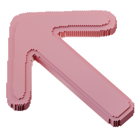 Left Top Arrow  3D Icon
