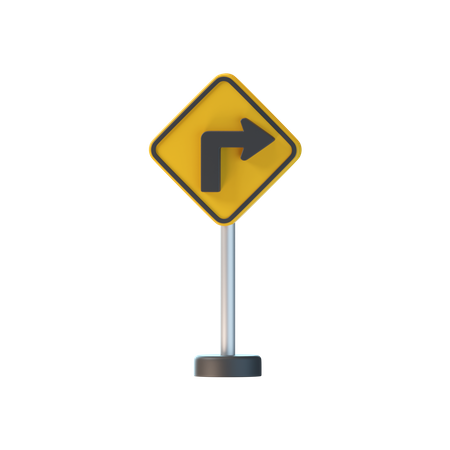 Left Turn  3D Icon