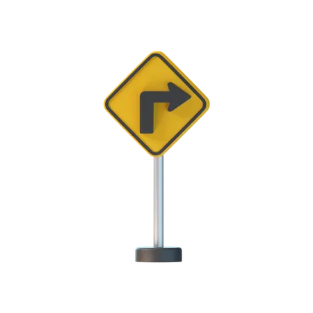 Left Turn  3D Icon