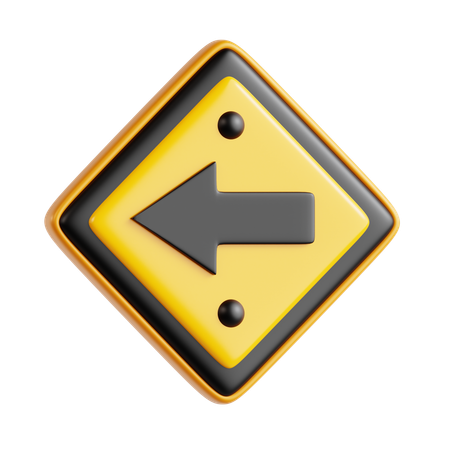 Left Turn  3D Icon