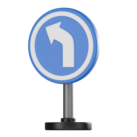 Left Turn  3D Icon