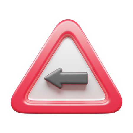 Left Turn  3D Icon