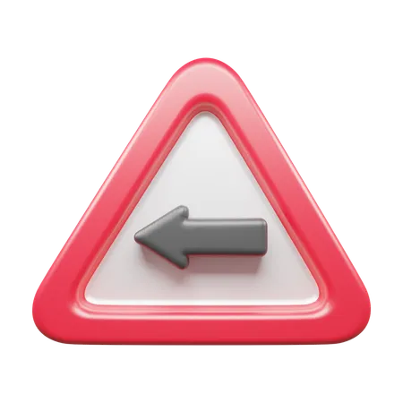 Left Turn  3D Icon