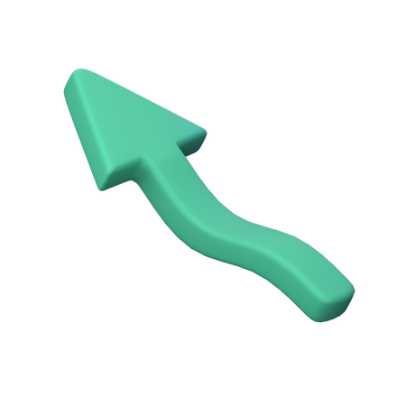 左上矢印  3D Icon