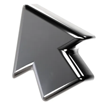 Left Up Arrow  3D Icon