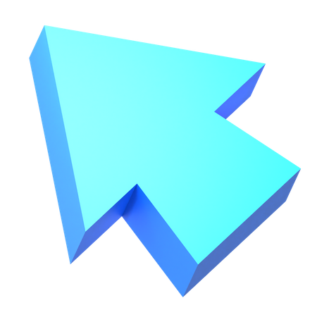 Left Up Arrow  3D Icon