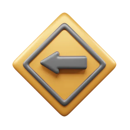 Left Way  3D Icon