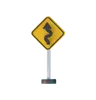 Left Winding Road Sign