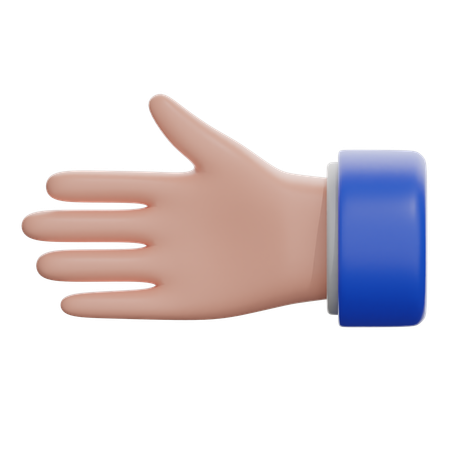 Leftwards Hand  3D Icon
