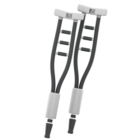 Leg Crutches  3D Icon