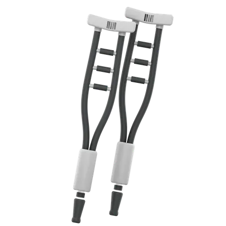 Leg Crutches  3D Icon