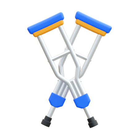 Leg Crutches  3D Icon