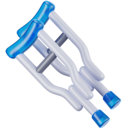 Leg Crutches  3D Icon