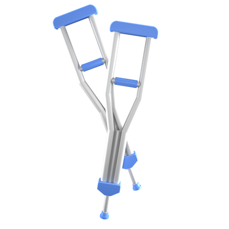 Leg Crutches  3D Icon