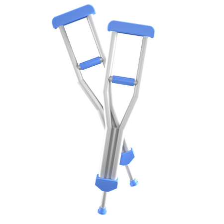 Leg Crutches  3D Icon