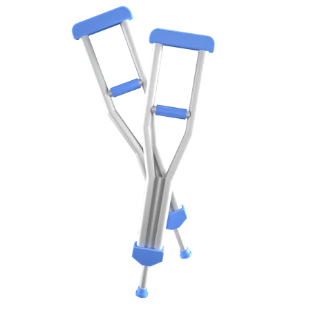 Leg Crutches  3D Icon