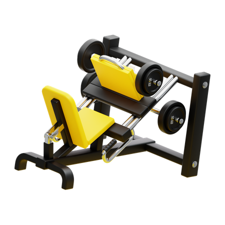 LEG PRESS MACHINE  3D Icon