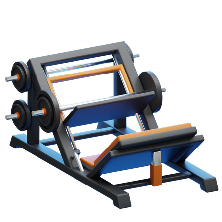 Leg Press Machine  3D Icon