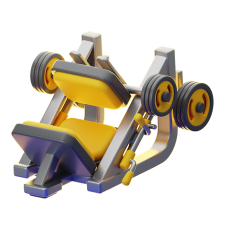Leg Press Machine  3D Icon