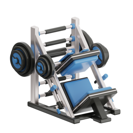 Leg Press Machine  3D Icon