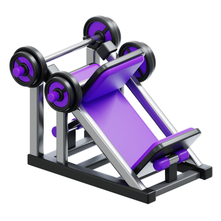 Leg Press Machine  3D Icon