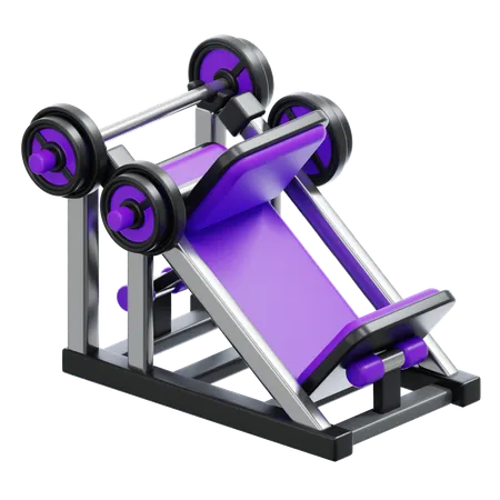 Leg Press Machine  3D Icon