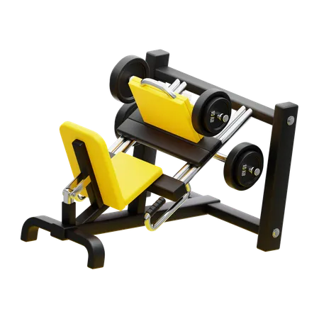 LEG PRESS MACHINE  3D Icon